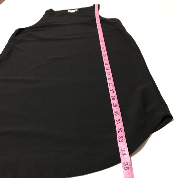 H&M Women’s 8 Black Semi-sheer Relaxed Fit Swing Sleeveless Pullover Tank Dress - Picture 11 of 12